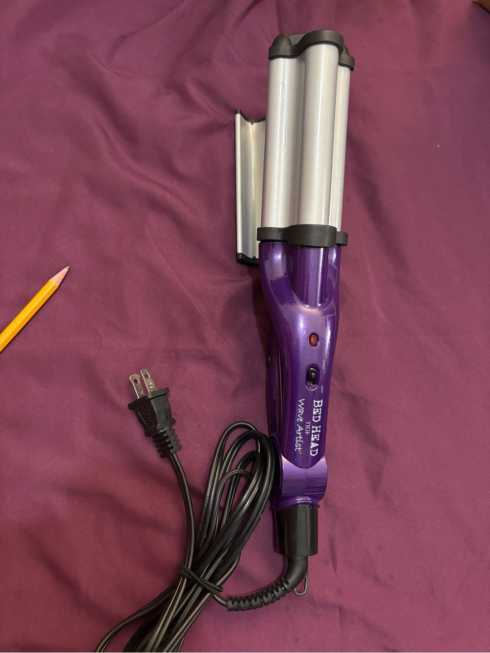 BedHead Purple and Silver Triple Barrel Waver